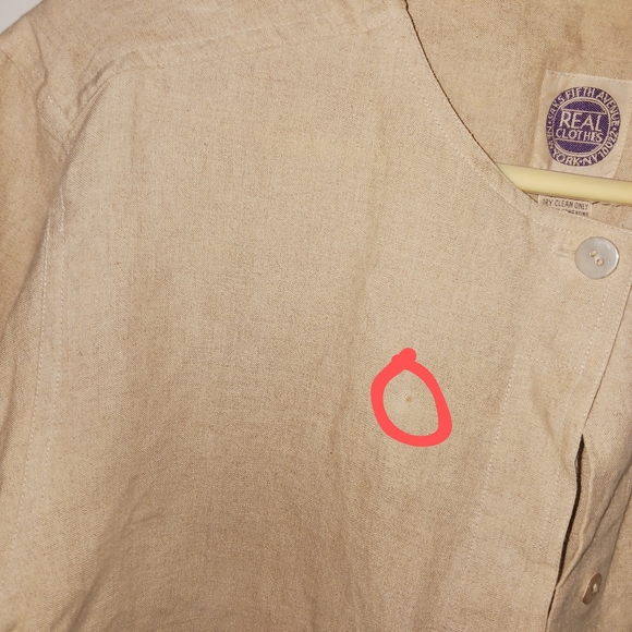 Saks Fifth avenue real Clothes linen button down shirt - Picture 4 of 8